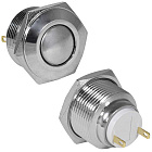 Кнопка GQ19SB-10Z/J/N off-on, антивандальная, IP65, без подсветки, с фиксацией, Китай