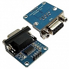 Конвертер RS232-TTL на MAX232CSE, 3.3-5В, 6мА, 33*32*16мм (RS232 To TTL), Китай