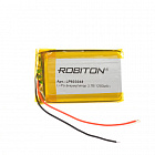 Аккумулятор  Li-Po 3.7V 1200mAh LP803048, [3,7В][1200мАч][48*30*8мм][с провод./ плоский][с защитной платой], Robiton
