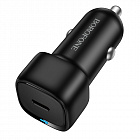 Зарядное устройство автомобильное Borofone BZ34A Cloud USB Type-C, PD, черное, 3А/ 20Вт/ быстрая зарядка / без кабеля, Borofone