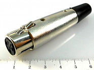 CANNON (XLR) 49 3F розетка кабельная,  3 контакта, CANNON