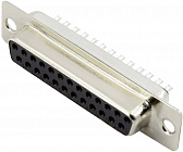 DB-25F (DS1033-25FBNSISS-CT) розетка на кабель (пайка), CONNFLY