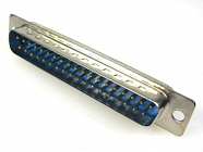 DB-37M  вилка  на кабель (пайка),  , Китай