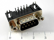 DRB-9M-A вилка на плату угловая, (DS1037-09MNAKT74-0CC), CONNFLY