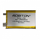 Аккумулятор  Li-Po 3.7V 4100mAh LP855080UN, [3,7В] [4100мАч][80х55x8,5мм][плоский][без защитной платы], Robiton