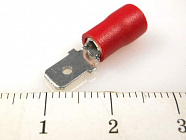 Наконечник кабельный GMDD 1.25-187(8) ,  штекер с изоляцией, 0.8х4.75мм, сеч. пров. 0.5-1.5мм2 , YCD