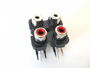 RCA 407 гнездо на плату*4, ТЮЛЬПАН , Китай