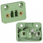 Зажим 15CDGV-3.81-02P-14-00AH, Разъемный клеммный блок на панель, 2 контакта., Degson