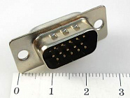 DHS-15M (DS1035-15MBNSISS) вилка  на кабель, CONNFLY