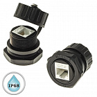 Разъем RJ45M25Z0-6AG  герметичный (IP68 ), розетка - розетка (блок), Китай