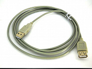Шнур USB-A F гнездо - USB-A M штекер 1.8м , Китай