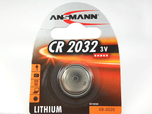 Батарейка LiBAT CR2032 ANSMANN (5020122) , 3В. / 20мм.*3,2мм. / дисков., ANSMANN