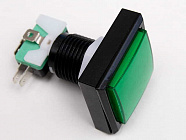 Кнопка GMSI-2B-S зеленая, 44мм, no(nc)+nc(no), LED 12В, 125/ 250VAC, 5A, Китай