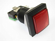 Кнопка GMSI-5B-S красная, ON-OFF/ LED подсветка 12В/ 125/ 250 (АС) В/ 5A, Китай