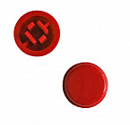Колпачок SWT-9R-R (L-KLS7-TSC12-RR) красный,  круглый,  для тактовой кнопки 12x12мм, h=5.8мм, KLS